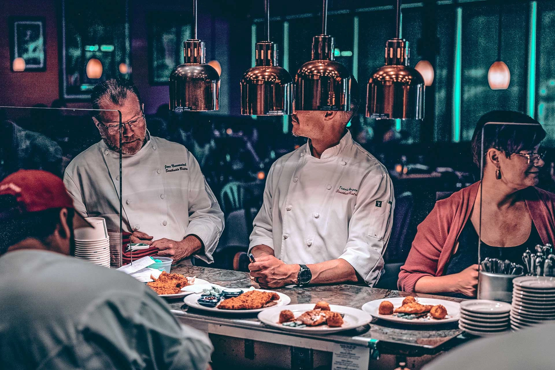 Kitchen prep at Southside Bistro